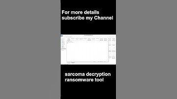 Sarcoma Ransomware decryption tool