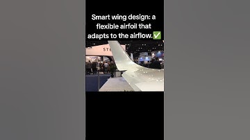 Smart wing design: a flexible airfoil that adapts to the airflow.#MorphingWing #SmartAero#shorts