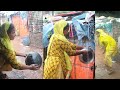 Moni khalas days with rain  slum life in heavy rain  living in the slums