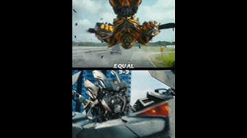 Sideswipe Bayverse Dotm Vs Bumblebee Bayverse Aoe #transformers #shorts