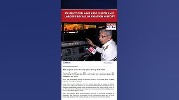 Airbus A320 Glitch Explained; 6000 Flights Impacted Worldwide Amid Historic Aviation Recall #shorts