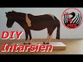 DIY Island Pferd Standmodell / Intarsien mit der Dekupiersäge Proxxon DSH (HD 1080p)