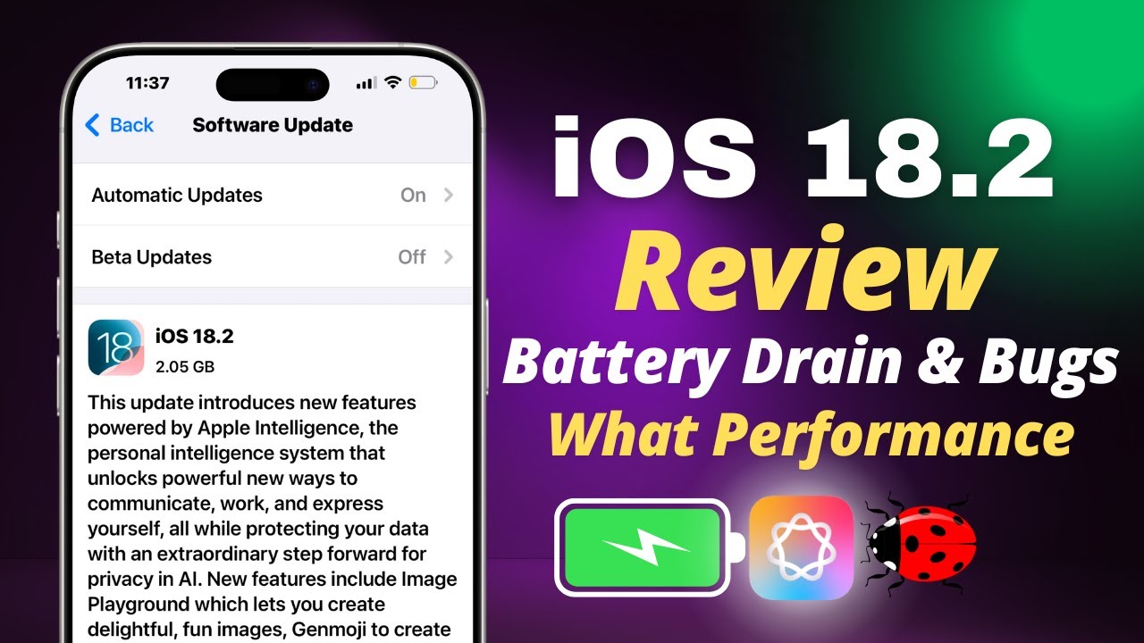 iOS 18.2 Review - After 3 Days | Battery Life, Green Screen Issue ...