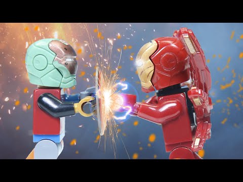 LEGO Iron Man vs Thanos Fight! STOP MOTION LEGO Superhero Showdown! | LEGO Avengers | Billy Bricks. 