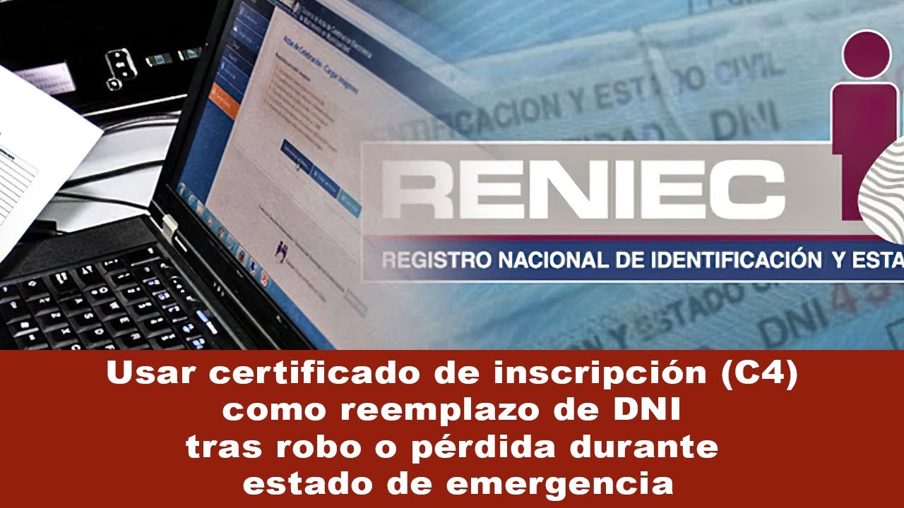 Hoja Reniec trámite de CERTIFICADO C4 / FICHA RENIEC para realizar trámites en ...