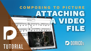 Attaching a video file | Composing to Picture in Dorico