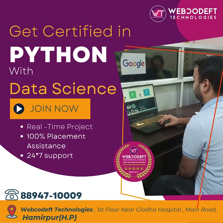 📢 Get Certified in Python with Data Science #Webcodeft Technologies at ...