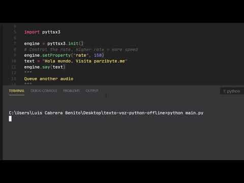 Convert text to speech with Python and pyttsx3