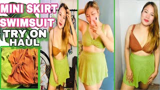 SEXY MINI SKIRT SWIMSUIT TRY ON HAUL l Matets TV