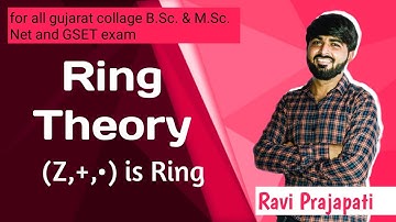 Ex. 1 (Z,+,•) is ring  || Ring theory ||