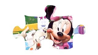 Minnie Mouse Puzzle Minnies Bow Tique Puppy Bath Time 24 Pieces Disney