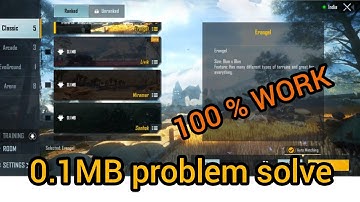 BATTLEGROUND MOBILE INDIA MAP NOT DOWNLOAD | BGMI 0.1 MB ERROR FIX | 100% WORK| PROBLEM SOLVE