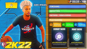 NEW PLAYMAKER WITH SHARP TAKEOVER WILL BREAK NBA 2K22! BEST ISO BUILD 2K22!
