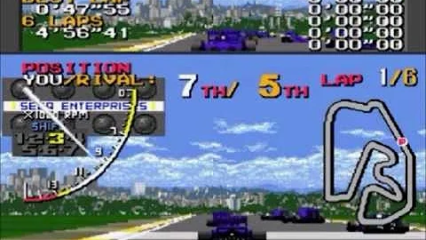 Ayrton Senna's Super Monaco GP II - Longplay (Sega Genesis - MegaDrive)