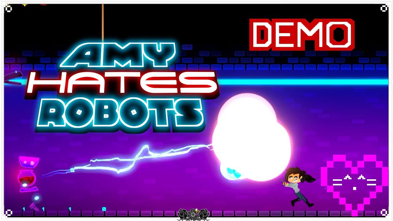 Demos & Such: AMY HATES ROBOTS • Rough-Around-the-Edges Side-scrolling Shoot-Em-Up Roguelike