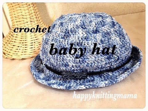 I knitted a hat for my baby using two balls of yarn from the