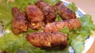 МЯСНЫЕ РУЛЕТИКИ С СЮРПРИЗОМ  !!!