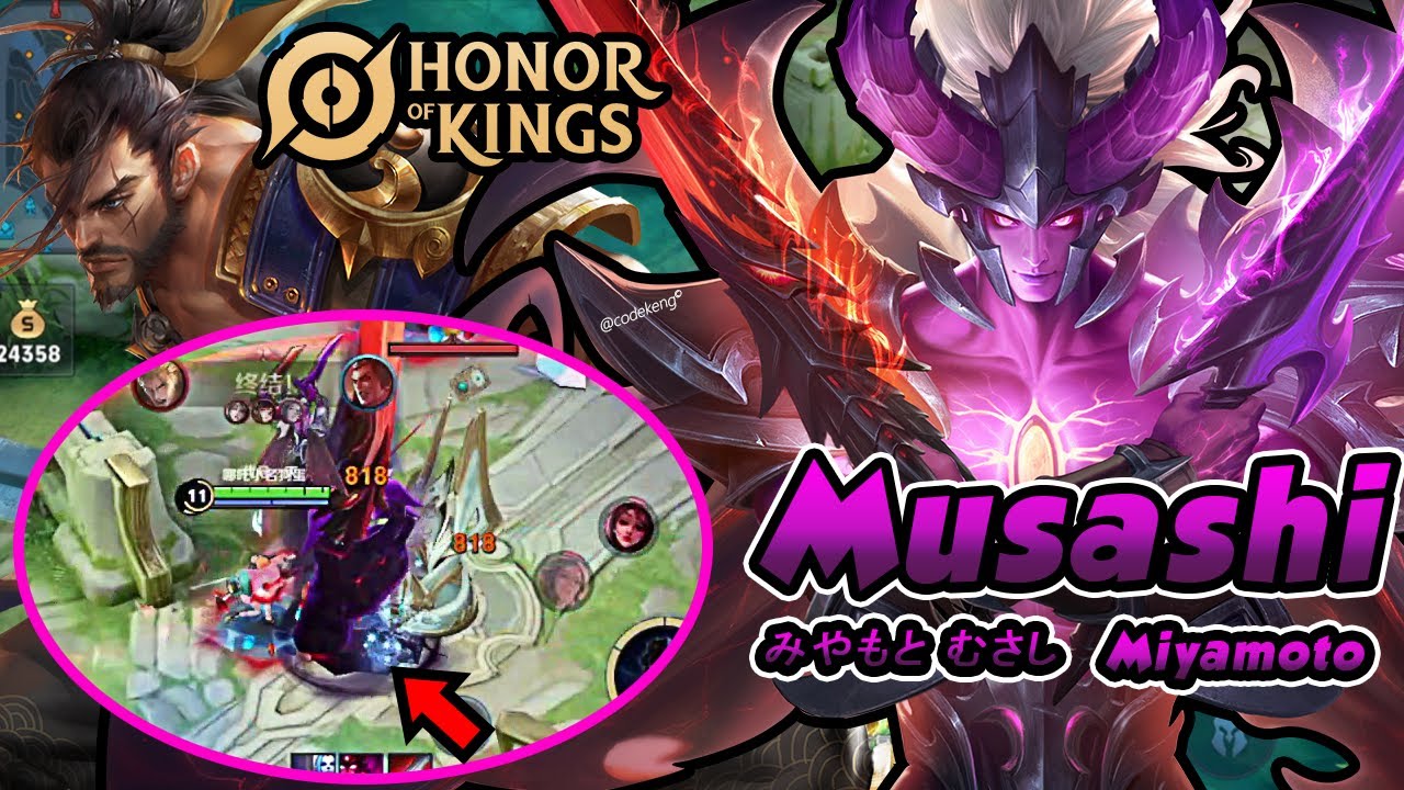 Honor of Kings (HoK) Global News & Updates on X: 🤩Miyamoto Musashi gets a  revamped splash art in #HonorofKings ❤️Hit Like if you are excited for the global  release of Honor Of