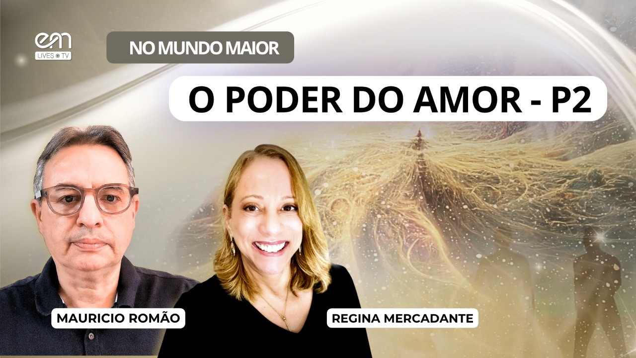 🌟 Produção Exclusiva EM Lives TV — Espiritismo e Mediunidade

➡️ Série: No Mundo Maior — 11º Episódio
📖 Livro: NO MUNDO MAIOR — Autoria espiritual de André Luiz, psicografia de Chico Xavier — Capítulo 5 — O poder do amor (Parte 2)

🌟 Expositores: Regina Mercadante (SP) e Mauricio Romão (SP)
📅 Data: 09/09/2026 (quarta-feira).
🕒 Horário: 20h.

🌟 Regina Mercadante é criadora de conteúdo digital e expositora espírita. É fundadora e diretora da EM Digital – Espiritismo e Mediunidade, onde produz e conduz estudos, preces e reflexões à luz da Doutrina Espírita. Atua como voluntária no Instituto Espírita de Educação (SP).

🌟 Mauricio Romão é criador de conteúdo, trabalhador voluntário do Instituto Espírita de Educação e da USE – União das Sociedades Espíritas do Estado de São Paulo, e trabalha há 20 anos como dialogador em reuniões mediúnicas.

🔹 O livro “No Mundo Maior”, psicografado por Chico Xavier e ditado pelo Espírito André Luiz, integra a coleção A Vida no Mundo Espiritual. Nesta obra, André Luiz aprofunda o estudo das realidades espirituais que envolvem a criatura humana, revelando aspectos da vida mental, das experiências educativas do Espírito e dos processos de transformação moral que acompanham a jornada evolutiva.

🔹 Neste primeiro encontro, estudaremos o prefácio “Na Jornada Evolutiva”, que nos convida a refletir sobre o aperfeiçoamento do Espírito ao longo das existências, mostrando que a vida prossegue como oportunidade bendita de aprendizado, serviço, reparação e crescimento interior.

▶️ Acesse a playlist:
https://www.youtube.com/playlist?list=PLZIHNzCiSnSM

▶️ Conheça o nosso canal:
YouTube – https://www.youtube.com/espiritismoemediunidade

🔹 Produção: EM Lives TV – Espiritismo e Mediunidade
🔹 Realização: EM Digital – Espiritismo e Mediunidade

🌐 Acesse as nossas mídias sociais:

🔹 Site – https://emlives.tv
🔹 YouTube – https://www.youtube.com/espiritismoemediunidade
🔹 Facebook – https://www.facebook.com/espiritismoemediunidade
🔹 Instagram – https://www.instagram.com/espiritismo.mediunidade
🔹 TikTok – https://www.tiktok.com/@espiritismoemediunidade
🔹 Kwai – https://kwai.com/@Emlivestv
🔹 X – https://x.com/EMediunidade

#espiritismoemediunidade #nomundomaior #emlivestv #emdigital #andreluiz #chicoxavier #espiritismo #allankardec #doutrinaespirita #jesus #avidanomundoespiritual #mediunidade #espirita #medium #opoderdoamor #amor