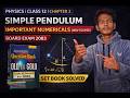 📚 Class 12 Physics | Simple Pendulum (Chapter 2) | Important Numericals from Set Book & Old is Gold