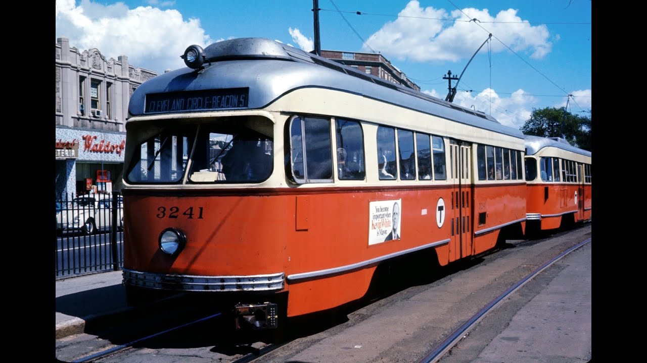 Boston Trolleys September 1967 including the Watertown Line - YouTube