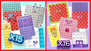 Numberblocks Fifteen And Sixteen Times Tables X15 X16 Kids Multiplications Big Numberblocks