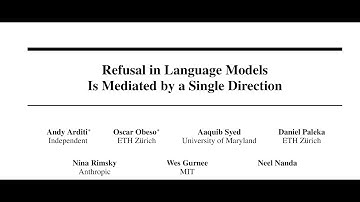 [QA] Refusal in Language Models Is Mediated by a Single Direction