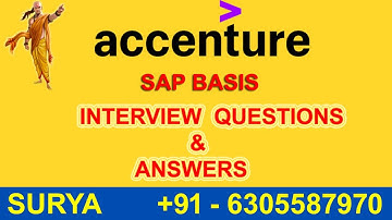 SAP BASIS INTERVIEW QUESTIONS & ANSWERS EXPLANATION BY SURYA +91-6305587970