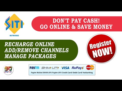 Siti Cable Network Channels | Register Online | Manage Packages | Add or Remove Channels Online