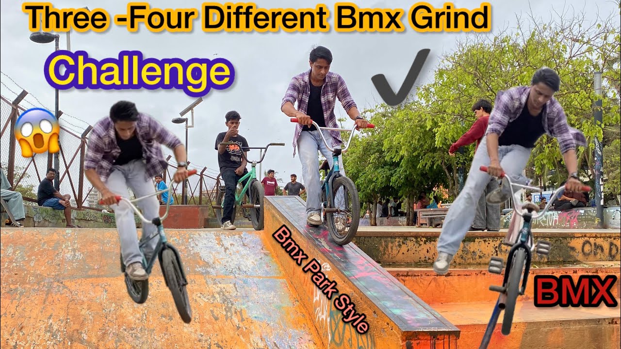Akram Rider Three-Four Different Bmx Grind Challenge Accepted By | Akram Rider | # ...