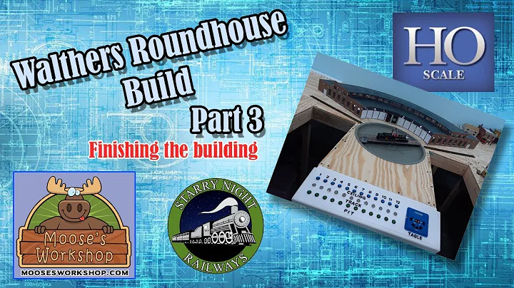 HO Roundhouse Build Part 11, finishing the wall construction.