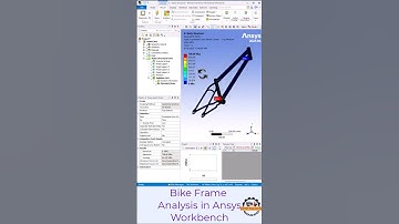 "Bike Frame FEA in 60 Seconds! 💥 | ANSYS Static Structural Analysis #shorts