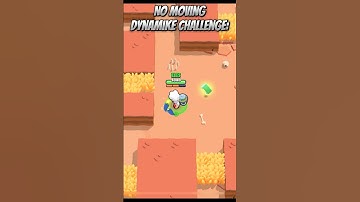 No Moving Dynamike Challenge In Brawl Stars #brawlstars #shorts #gaming