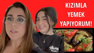 İSVİÇRE'DEKİ EVİMDE KIZIMLA YEMEK YAPIYORUM (MİSAFİRİM GELDİ!)