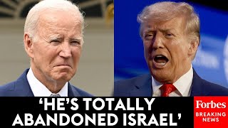 BREAKING NEWS: Trump Roasts Biden Over Israel After Weapons Transfer Halted Over Rafah