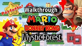 Mario vs Donkey Kong 2024  Mystic Forest All Gifts/Stars Walkthrough (Bonus LVL included)