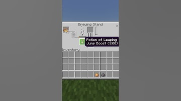 How To Brew Leaping II Splash Potions In Minecraft #Shorts