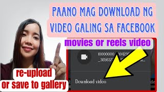 PAANO MAG DOWNLOAD NG VIDEO SA FACEBOOK | HOW TO DOWNLOAD FACEBOOK /REELS VIDEO | EASY STEP screenshot 5