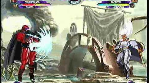MvC2 Online (360): Brett (MSP) vs Taiji (Psy/Storm/Mag) 3 .:2.20.10:.