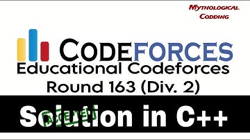 Educational Codeforces Round 163 (Div 2) | Problem Solution - (A. Special Characters)