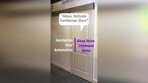 Voice Activation of the Gentleman Door Barn Door slider with Alexa!