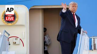 LIVE: Trump departs for dinner hosted by Macron at the Palace of Versailles