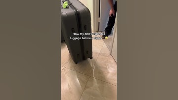 HOW TO: Weigh your luggage before a flight ✈️😂 #shorts #mitu #vacation