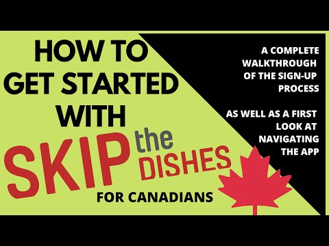 Skip The Dishes Walkthrough How to Set Up Your Courier Account & APP first look - Saskatoon, Canada