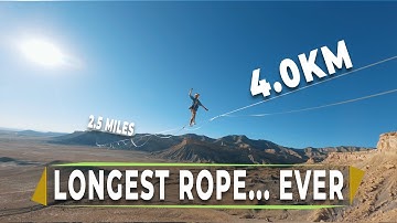 We set up the longest rope in the world