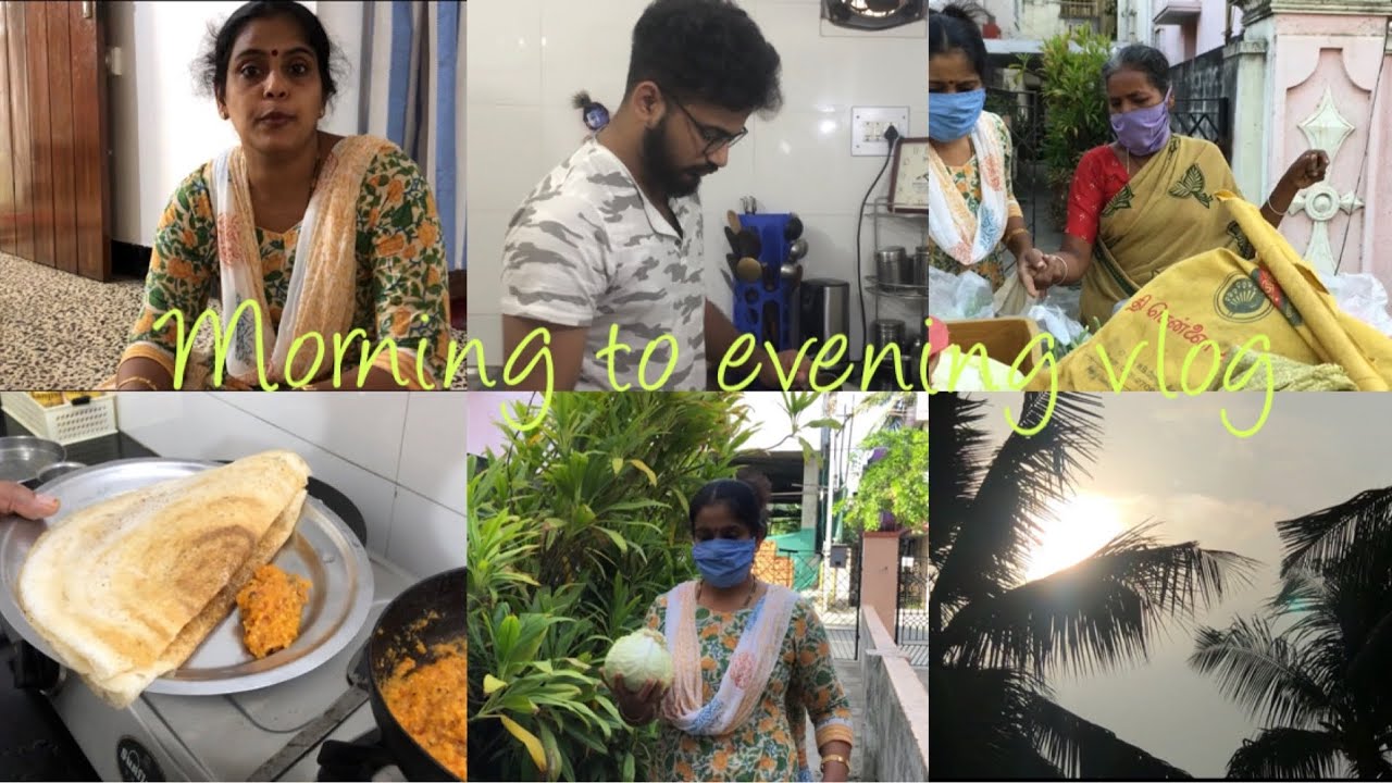 Morning to Evening Vlog/Dosa/Chutney/Noolkol Rice preparation