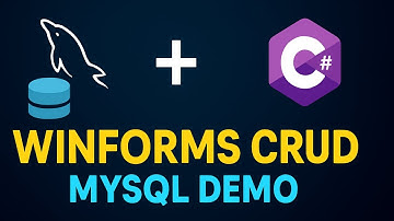 MySQL Database WinForms CRUD Demo | C# Windows Forms-app met MySQL-database