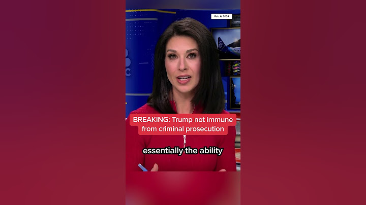 Donald Trump is denied immunity