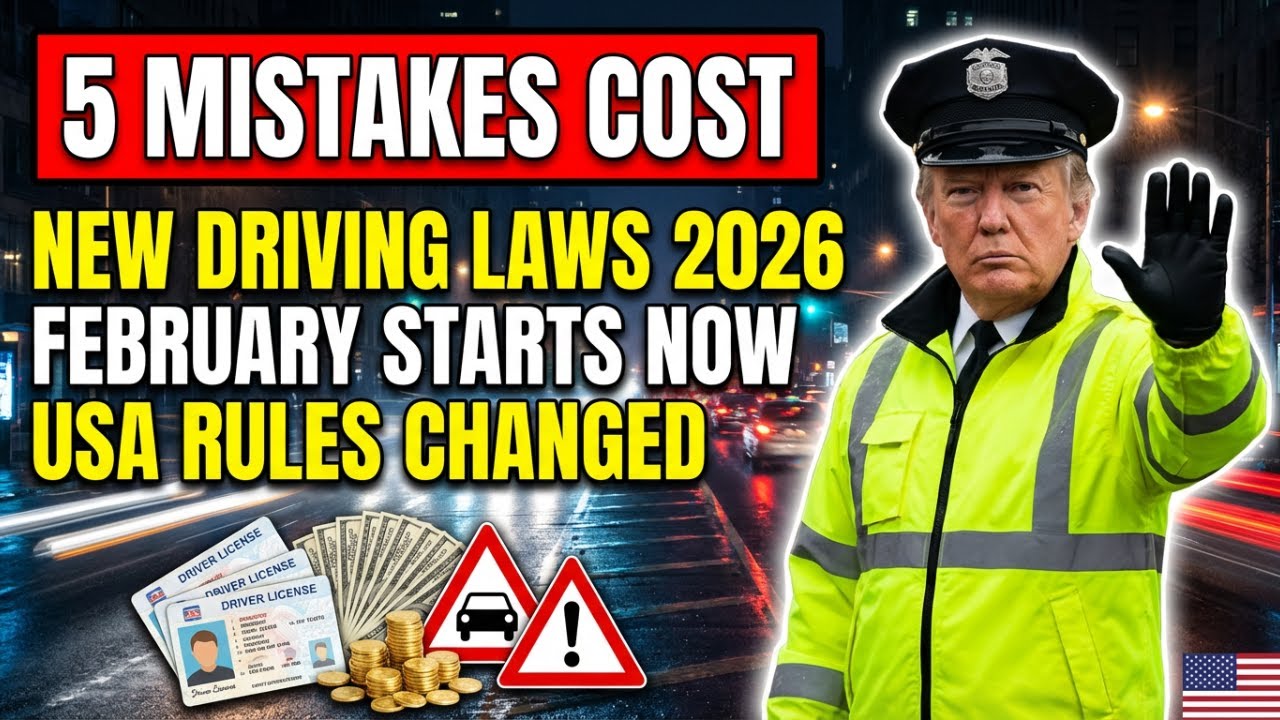 USA Driving Law Changes Feb 2026 — 5 New Rules That Could Cost You Big Money!
