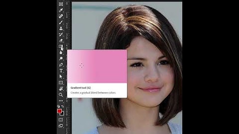 Change Hair color quickly 😍 Using Photoshop gradient | Salena Gomez